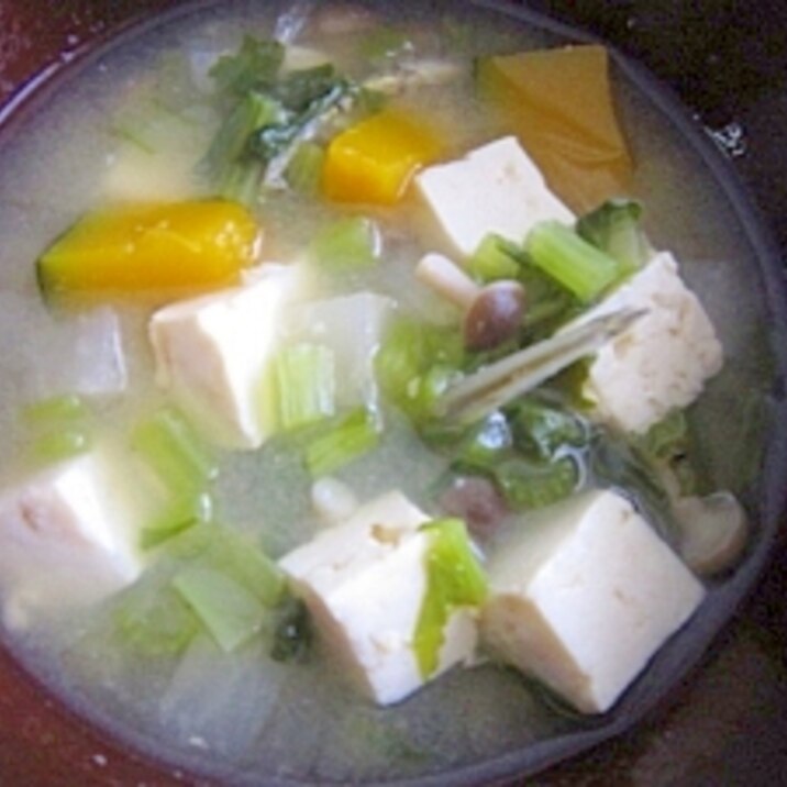 小松菜の茎でお味噌汁 レシピ 作り方 By Libre 楽天レシピ